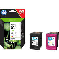 HP Hp n9j72ae no.301 fekete/színes ch561ae+ch562ae (2x3ml) eredeti multipack (n9j72ae)