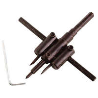 EXTOL CRAFT Körkivágó gipszkartonhoz, 2db 30-120mm, állítható acélkéssel; (fához, gumihoz, műanyaghoz is használható) (78880, 28733)