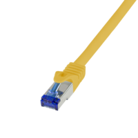 LogiLink Logilink patch kábel ultraflex, cat.6a, s/ftp, sárga, 0,25 m