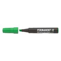 ICO Alkoholos marker, 1-4 mm, vágott, ico "permanent 12", zöld 9580008005