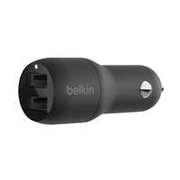 Belkin Belkin boostcharge dual usb-a car charger 24w black ccb001btbk