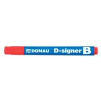 DONAU Táblamarker, 2-4 mm, kúpos, donau "d-signer b", piros 7372001-04pl