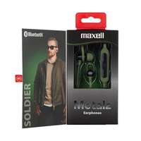 Maxell Fülhallgató, vezeték nélküli, bluetooth 5.1, mikrofonnal, maxell "metalz soldier", khaki 348430