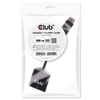 CLUB 3D Ada club3d display port 1.2 male to hdmi 2.0 female 4k 60hz uhd/ 3d active adapter cac-2070