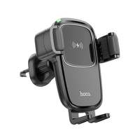 HOCO Hoco hw01 pro autós tartó (15w, szellőzőre, gyorstöltő, automata, wireless, 4.5-7" méret) fekete hw01_pro_b