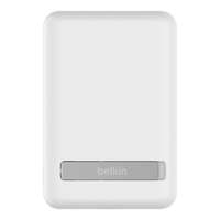 Belkin Belkin bpd004btwt boostcharge magnetic wireless power bank 5k + stand white