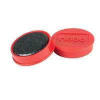 NOBO Korong mágnes, fehértáblához, 30 mm, 4 db, nobo, piros 1901449