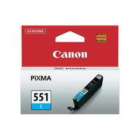 Canon Cli-551c tintapatron pixma ip7250, mg5450 nyomtatókhoz, canon, cián, 7ml 6509b001/cli-551c