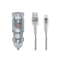 RivaCase Rivacase rivapower va4223 td1 car charger (2xusb/3,4a), with micro usb cable transparent 4260403573440