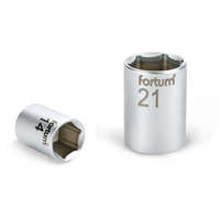 FORTUM garancia Dugófej, 1/4", 11mm, 61crv5, mattkróm, 25mm hosszú fortum