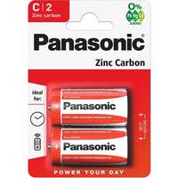 Panasonic Panasonic 1.5v c elem cink-szén (2db / csomag) (r14rz/2bp)