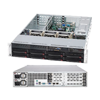 Supermicro Supermicro server chassis cse-825tq-563lpb, 2u rack-mountable, extended atx, 8x