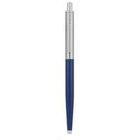ZEBRA Golyóstoll, 0,24 mm, nyomógombos, ezüst színű klip, kék tolltest, zebra "901", kék 83742