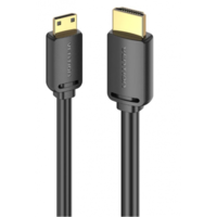 VENTION Vention hdmi-c/m - hdmi-a/m (4k,hd, fekete), 1,5m, kábel