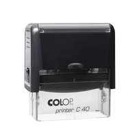 COLOP Bélyegző, colop "printer c 40", fekete cserepárnával 01524000