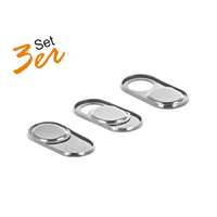 DeLock Delock webcam cover for laptop, tablet and smartphone 3 pack silver 20656