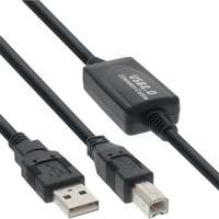 PREMIUMCORD Premiumcord kábel usb 2.0 repeater, a - b, m/m, 10m, fekete ku2rep10ab