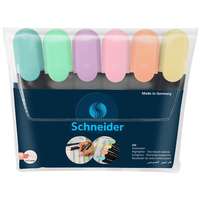 SCHNEIDER Szövegkiemelő készlet, 1-5 mm, schneider "job pastel", 6 különböző pasztell szín 115097