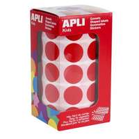 APLI Etikett, 20mm kör, kézzel írható, tekercsben, színes, apli, piros 1700 etikett/csomag 04861