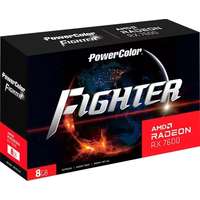 TUL Powercolor fighter rx 7600 8gb gddr6 videokártya (rx 7600 8g-f)