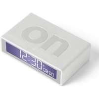 Lexon Lexon flip+ lcd alarm clock rubber white lr150w9