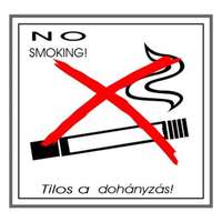 GUNGL DEKOR Matrica tilos a dohányzás! fehér "a" 200 / 170