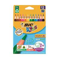 BIC Színes ceruza bic kids evolution háromszögletű környezetbarát 12 db/készlet 8297356