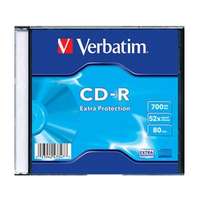 - Verbatim cd-r írható cd lemez 700mb vékony tok 43347/408a1