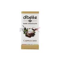 - Dibette choco cappuccino ízŰ krémmel töltött étcsokoládé fruktózzal 80g