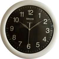 SECCO Falióra, 30 cm, secco "sweep second", ezüst/fekete s ts6046-51