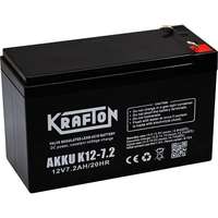 KRAFT Kraft k12-7.2 7200mah akkumulátor fekete akku k12-7.2