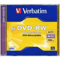 VERBATIM Verbatim dvdvu+4 dvd+rw normál tokos dvd lemez ver432289