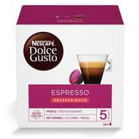 NESCAFE Kávékapszula, 16x6 g, nescafe dolce gusto "espresso", koffeinmentes 12523865