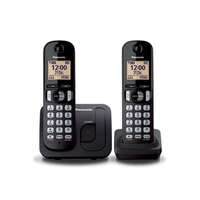 Panasonic Panasonic kx-tgc212pdb telefon készülék (vezeték nélküli, 1 bázis, 2 kézibeszélő) fekete