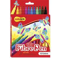 COLOKIT Filctoll készlet, colokit "fibrepen", 12 különböző szín fp-01