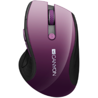 Canyon Canyon 2.4ghz wireless mouse, optical tracking - blue led, 6 buttons, dpi 1000/1200/1600, purple pearl glossy