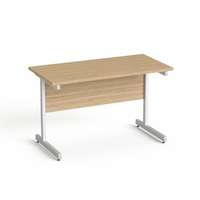 MAYAH íróasztal, szürke fémlábbal, 120x70 cm, mayah "freedom sv-25", kőris sv-25/ibxa25k
