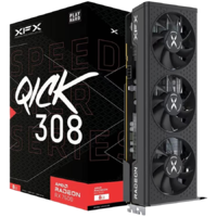 XFX Xfx speedster qick 308 rx 7600 black edition 8gb gddr6 videokártya (rx-76pqickby)