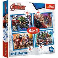 TREFL Trefl: bátor bosszúállók 4 az 1-ben puzzle - 35, 48, 54, 70 darabos