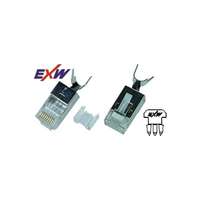 EXW Exw modulár dugó rj45 cat6a stp patch/fali 1,5mm 50micron - 10539