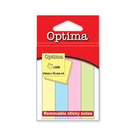 OPTIMA Oldaljelölő optima papír pasztell 4 szín 22915