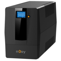 Njoy Njoy szünetmentes 800va - horus plus 800 (2 schuko, line-interaktív, rj11 védelem, usb, szoftver, lcd kijelző, fekete) pwup-li080h1-az01b