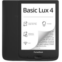 PocketBook Pocketbook e-reader - pb618 basic lux4 fekete (6" e-ink carta, cpu: 1ghz, 512mb, 8gb, 1300mah, wifi, usb-c, msd olvasó) pb618-p-ww