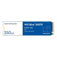 Western Digital Wd blue ssd sn570 nvme 250gb m.2 2280 pcie gen3 8gb/s internal single-packed wds250g3b0c