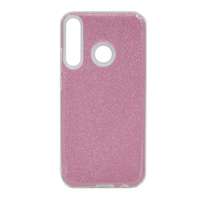 gigapack Szilikon telefonvédő (műanyag belső, csillogó hátlap) rózsaszín gp-95220