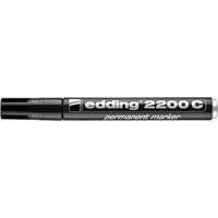 EDDING Alkoholos marker, 1-5 mm, vágott, edding "2200", fekete 4-2200c001