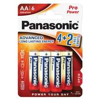 Panasonic Panasonic lr6ppg/6bp 4+2f 1,5v aa/ceruza tartós alkáli elem 6 db/csomag lr6ppg-6bp4-2