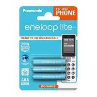 Panasonic Panasonic eneloop lite elem (aaa, bk-4lcce, 1.2v, 550mah ni-mh, újratölthető) 3db/csomag bk-4lcce/3de