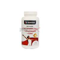 - Damona c-vitamin 1000mg retard+d3 vitamin +cink tabletta 100db