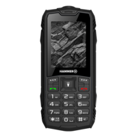 MyPhone Hammer rock 2,4" dual sim csepp-, por- és ütésálló mobiltelefon - fekete tel000776